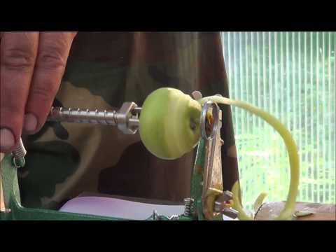 Яблокорезка - очищаем мешок яблок за 15 минут