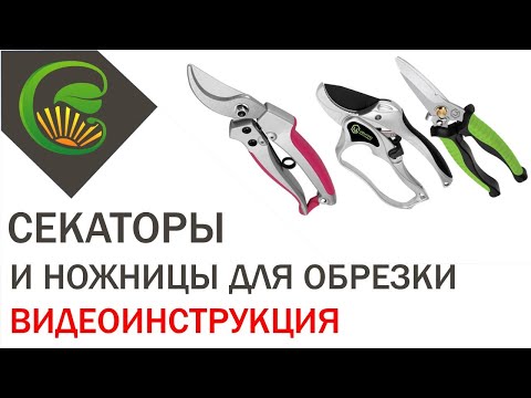 Секаторы и универсальные ножницы (видеоинструкция)